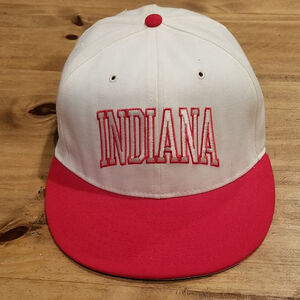 Vintage Indiana Hoosiers Hat Snapback Pro-Line NCAA Championships White Arch